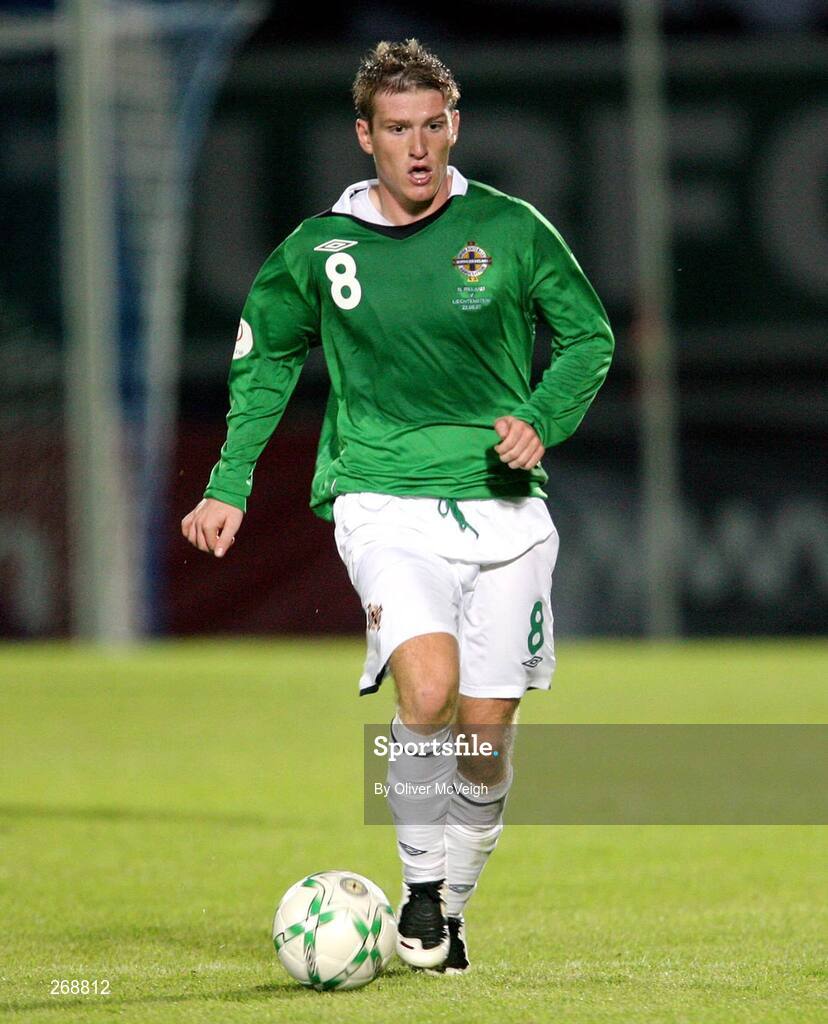 22 August 2007; Steve Davis, Northern Ireland. 2008 European Championship Qualifier, Group F, Northern Ireland v Liechtenstein, Windsor Park, Belfast, Co. Antrim. Picture credit: Oliver McVeigh / SPORTSFILE