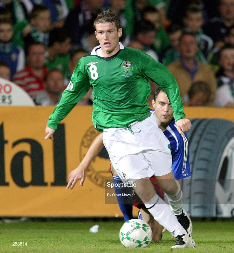 22 August 2007; Steve Davis, Northern Ireland. 2008 European Championship Qualifier, Group F, Northern Ireland v Liechtenstein, Windsor Park, Belfast, Co. Antrim. Picture credit: Oliver McVeigh / SPORTSFILE