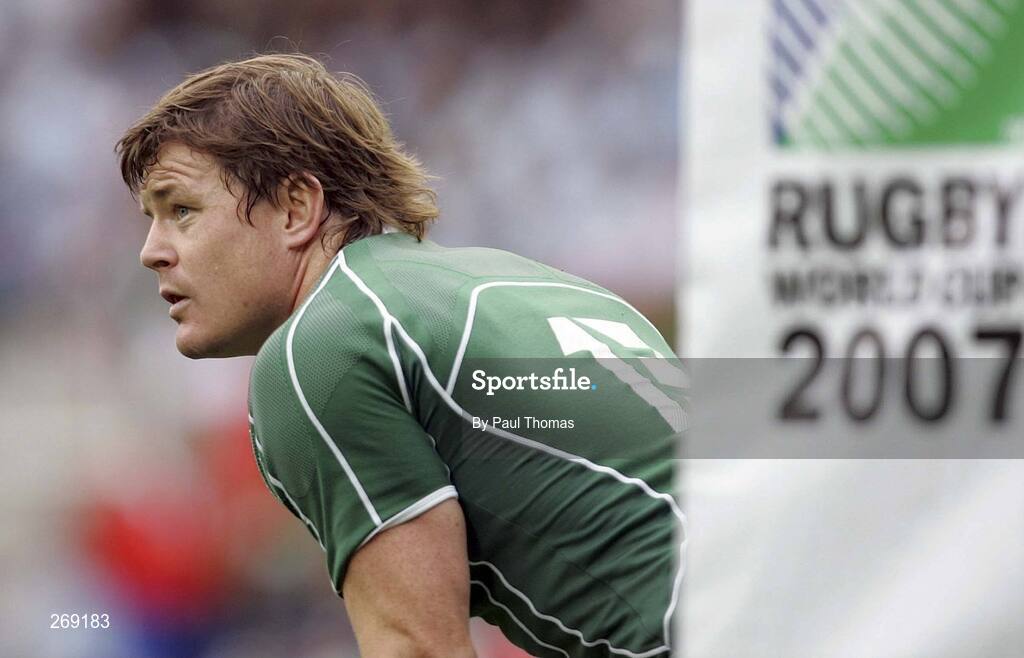 30 September 2007; Ireland's Brian O'Driscoll during the game. 2007 Rugby World Cup, Pool D, Ireland v Argentina, The Parc des Princes, Paris, France. Picture credit; Paul Thomas / SPORTSFILE