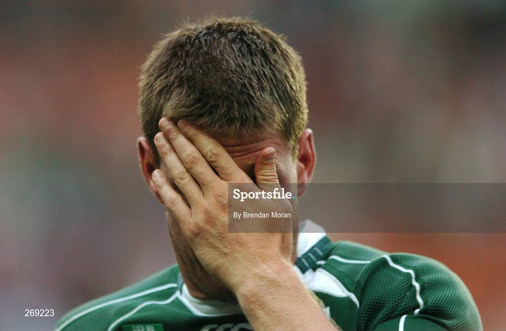 30 September 2007; Ireland's Ronan O'Gara after the game. 2007 Rugby World Cup, Pool D, Ireland v Argentina, Parc des Princes, Paris, France. Picture credit; Brendan Moran / SPORTSFILE