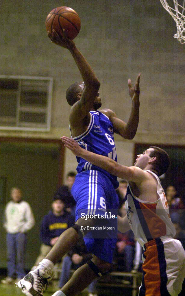 19 December 1999. Damon Schoultz of Killester during the ESB Men's Superleague Basketball match between Killester and Star of the Sea at IWA in Clontarf in Dublin. Photo by Brendan Moran/Sportsfile