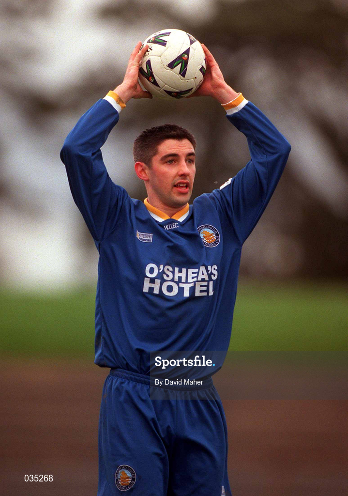 27 February 2000; Dave Smith of Waterford United during the Eircom League Premier Division match between Shamrock Rovers and Waterford United at Morton Stadium in Dublin. Photo by David Maher/Sportsfile