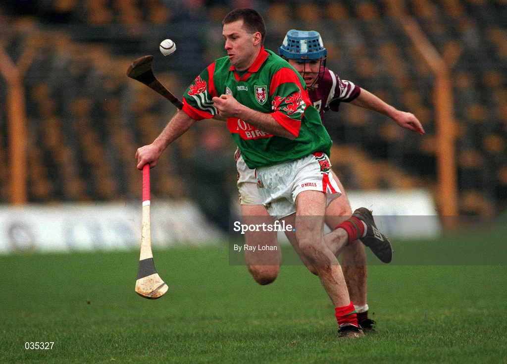 13 February 2000; Declan Pilkington of Birr during the AIB All-Ireland Senior Club Hurling Championship Semi-Final match between Athenry and Birr at Semple Stadium in Thurles, Tipperary. Photo by Ray Lohan/Sportsfile