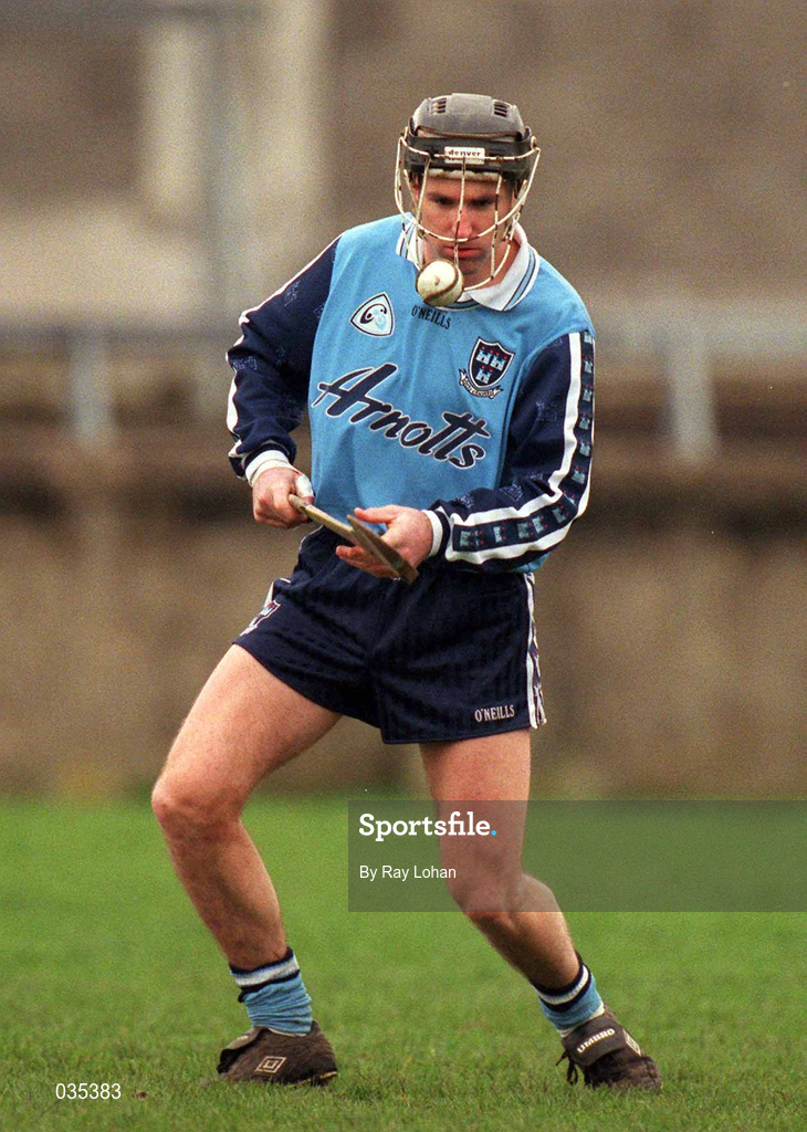 27 February 2000; Dermot McInerney of Dublin during the Allianz National Hurling League Division 1A Round 2 match between Dublin and Kerry at Parnell Park in Dublin. Photo by Ray Lohan/Sportsfile