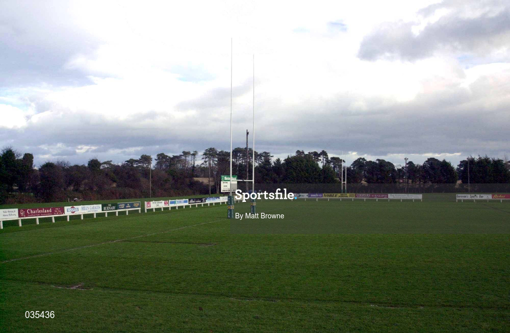 11 December 1999; A general view of Dr Hickey Park before the AIB Rugby League Division 2 match between Greystones RFC and Old Crescent at Dr Hickey Park in Greystones, Wicklow. Photo by Matt Browne/Sportsfile