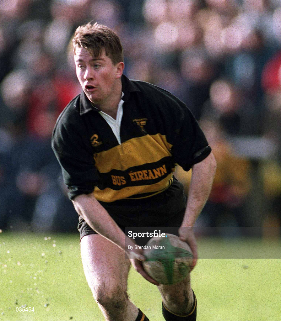 12 February 2000; Eamonn Hogan of Young Munster during the AIB League Division 1 match between Young Munster and Terenure College at Tom Clifford Park in Limerick. Photo by Brendan Moran/Sportsfile