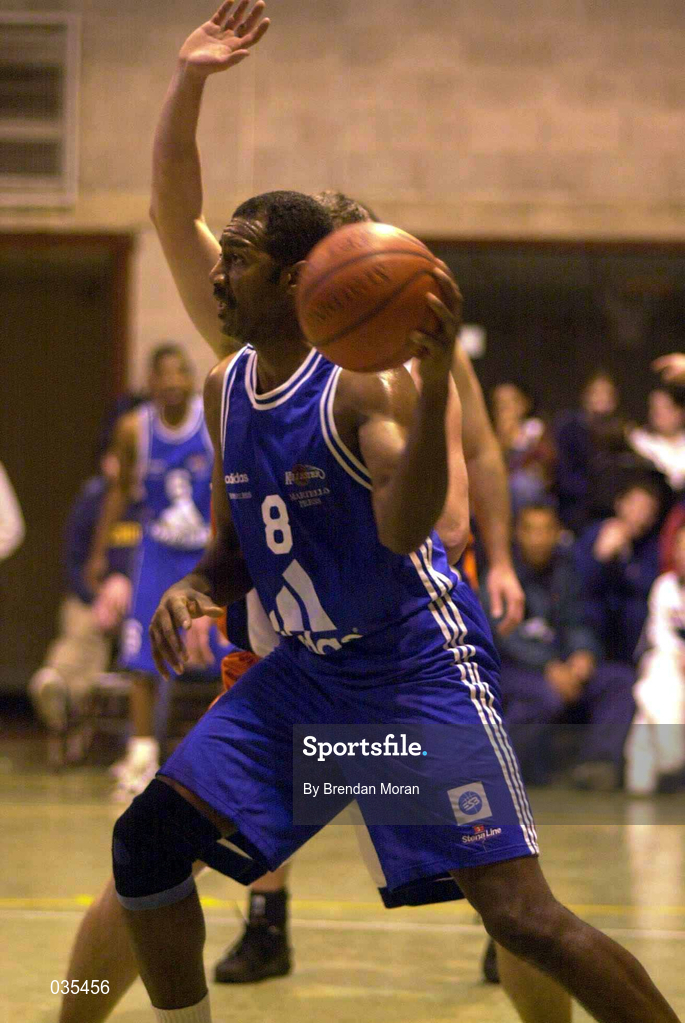 19 December 1999; Ed Randolph of Killester during the ESB Men's Superleague Basketball match between Killester and Star of the Sea at IWA in Clontarf in Dublin. Photo by Brendan Moran/Sportsfile