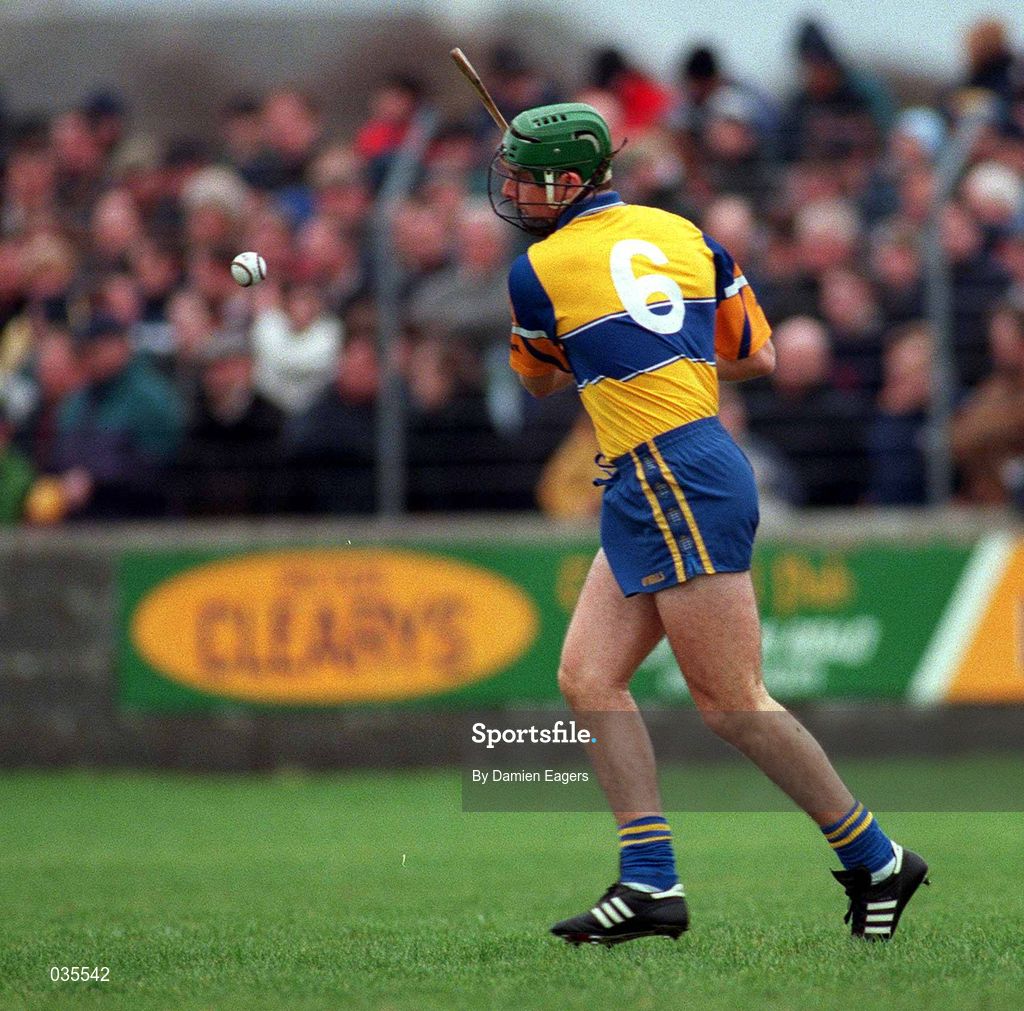 27 February 2000; Fergus Flynn of Clare during the Church & General National Hurling League Division 1A Round 2 match between Clare and Galway at Hennessy Park in Miltown Malbay, Clare. Photo by Damien Eagers/Sportsfile