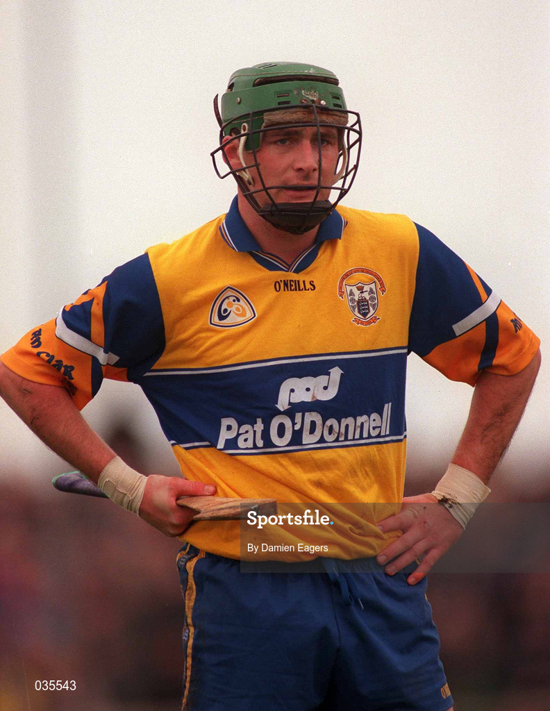 27 February 2000; Fergus Flynn of Clare during the Church & General National Hurling League Division 1A Round 2 match between Clare and Galway at Hennessy Park in Miltown Malbay, Clare. Photo by Damien Eagers/Sportsfile