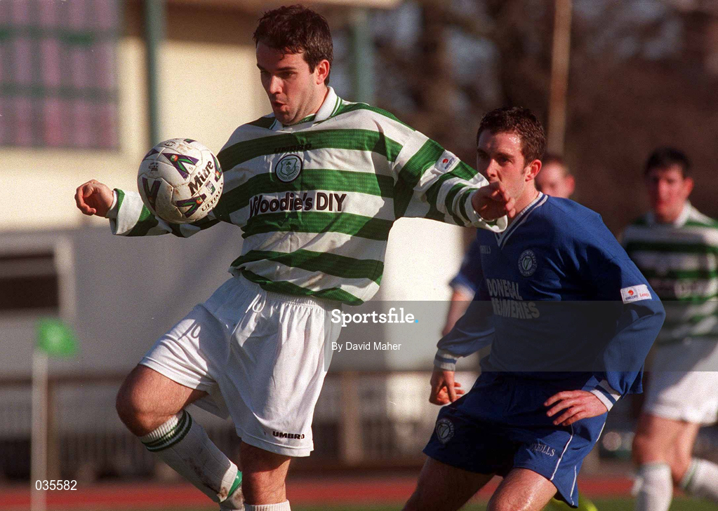 13 February 2000; Jason Colwell of Shamrock Rovers during the Eircom League Premier Division match between Shamrock Rovers and Finn Harps at Morton Stadium in Dublin. Photo by David Maher/Sportsfile