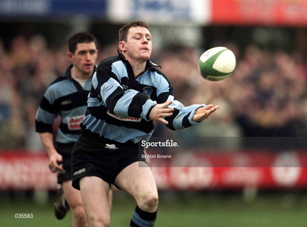 13 February 2000; Jason Hayes of Shannon during the AIB All-Ireland League Division 1 match between Garryowen and Shannon at Dooradoyle in Limerick. Photo by Matt Browne/Sportsfile