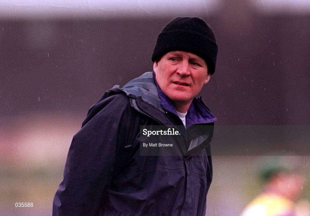 27 February 2000; Wexford manager Joachim Kelly during the Church & General National Hurling League Division 1B Round 2 match between Waterford and Wexford at Walsh Park in Waterford. Photo by Matt Browne/Sportsfile