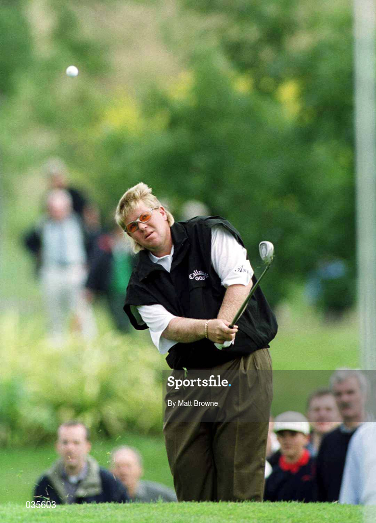 3 July 1999; John Daly chips onto the 5th hole during day three of the Murphy's Irish Open at Druids Glen in Wicklow. Photo by Matt Browne/Sportsfile