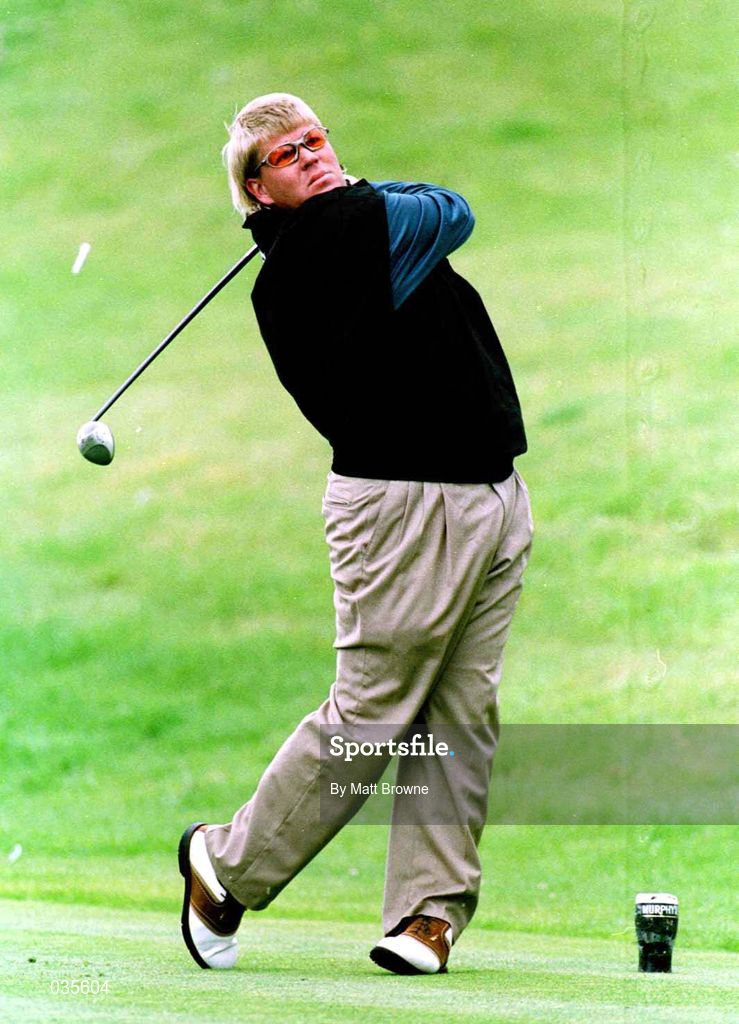 1 July 1999; John Daly on the 14th teebox during day one the Murphy's Irish Open at Druids Glen in Wicklow. Photo by Matt Browne/Sportsfile
