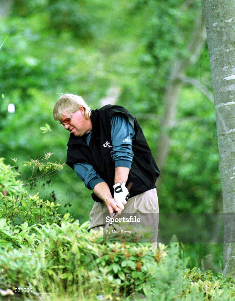 1 July 1999; John Daly plays out of the rough onto the 13th green during day one the Murphy's Irish Open at Druids Glen in Wicklow. Photo by Matt Browne/Sportsfile