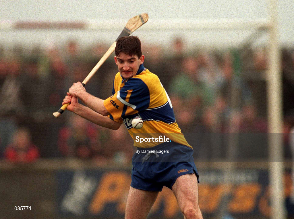 27 February 2000; Gordon Malone of Clare during the Church & General National Hurling League Division 1A Round 2 match between Clare and Galway at Hennessy Park in Miltown Malbay, Clare. Photo by Damien Eagers/Sportsfile