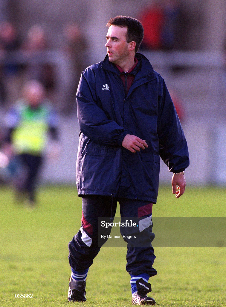 13 February 2000; St Joseph's Doora Barefield trainer Louis Mulqueen during the AIB All-Ireland Senior Club Hurling Championship Semi-Final match between Cushendall and St Joseph's Doora Barefield at Parnell Park in Dublin. Photo by Damien Eagers/Sportsfile