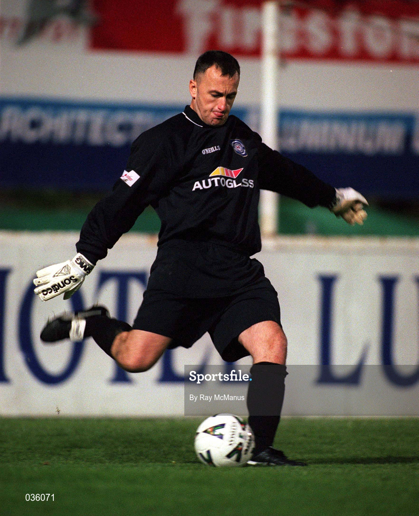 24 October 1999; St Patrick's Athletic goalkeeper Trevor Woods during the Eircom League Premier Division match between St Patrick's Athletic and Shamrock Rovers at Richmond Park in Dublin. Photo by Ray McManus/Sportsfile