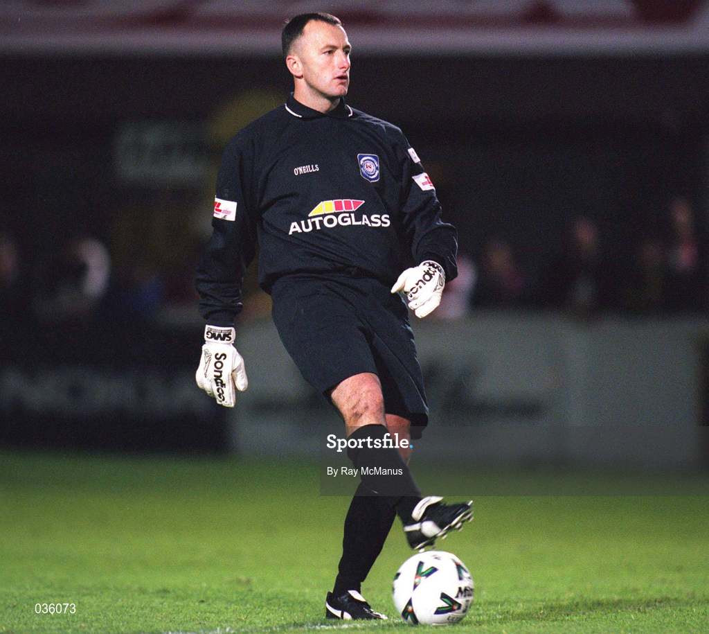 24 October 1999; St Patrick's Athletic goalkeeper Trevor Woods during the Eircom League Premier Division match between St Patrick's Athletic and Shamrock Rovers at Richmond Park in Dublin. Photo by Ray McManus/Sportsfile