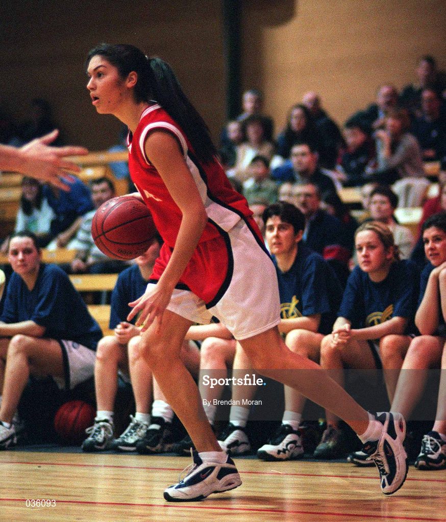 28 January 2000; Vanessa Burke of Tolka Rovers during the Senior Women's Sprite Cup Semi-Final match between Tolka Rovers v Meteors at Tallaght Stadium in Dublin. Photo by Brendan Moran/Sportsfile
