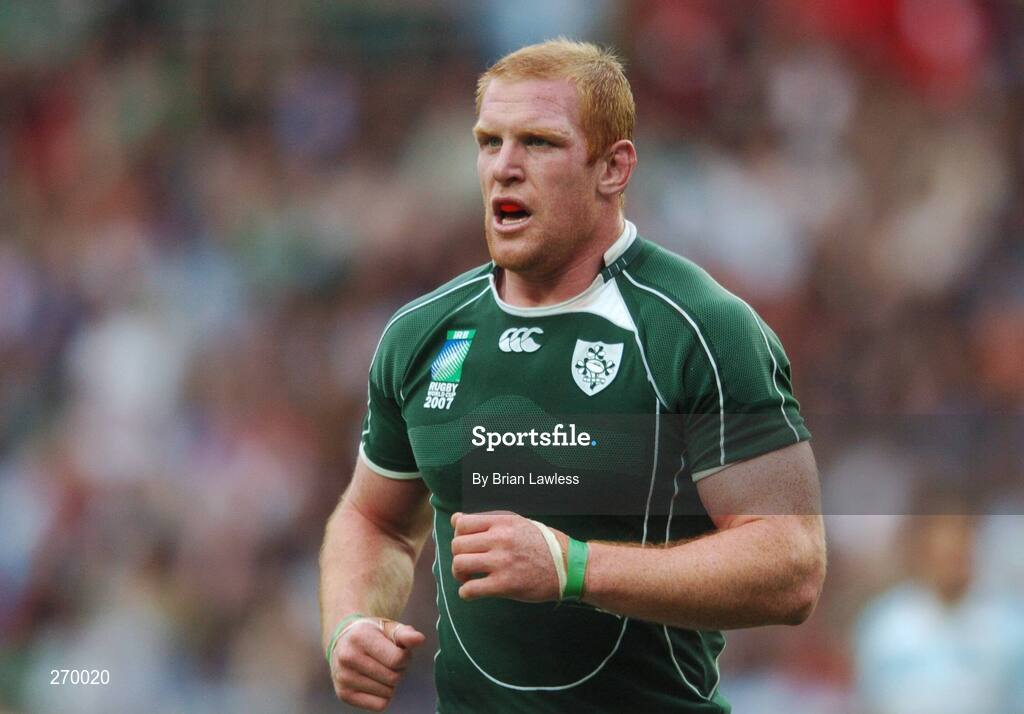 30 September 2007; Ireland's Paul O'Connell. 2007 Rugby World Cup, Pool D, Ireland v Argentina, Parc des Princes, Paris, France. Picture credit; Brian Lawless / SPORTSFILE