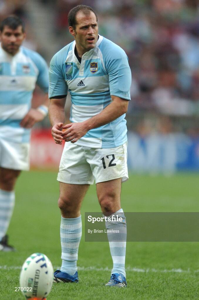 30 September 2007; Argentina's Felipe Contepomi. 2007 Rugby World Cup, Pool D, Ireland v Argentina, Parc des Princes, Paris, France. Picture credit; Brian Lawless / SPORTSFILE