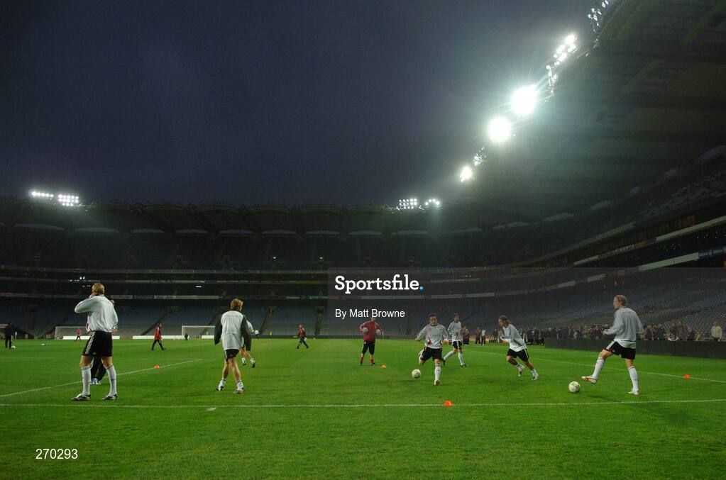 12 October 2007; A general view of Germany team during squad training. Croke Park, Dublin. Picture credit; Matt Browne / SPORTSFILE