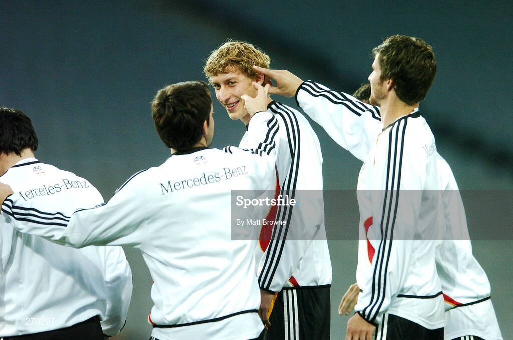 12 October 2007; Germany's Stefan Kiebling with his team-mates during squad training. Croke Park, Dublin. Picture credit; Matt Browne / SPORTSFILE