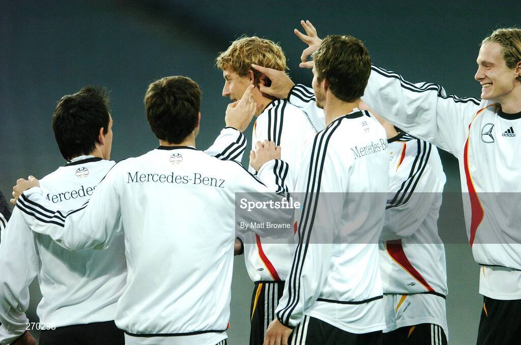 12 October 2007; Germany's Stefan Kiebling with his team-mates during squad training. Croke Park, Dublin. Picture credit; Matt Browne / SPORTSFILE