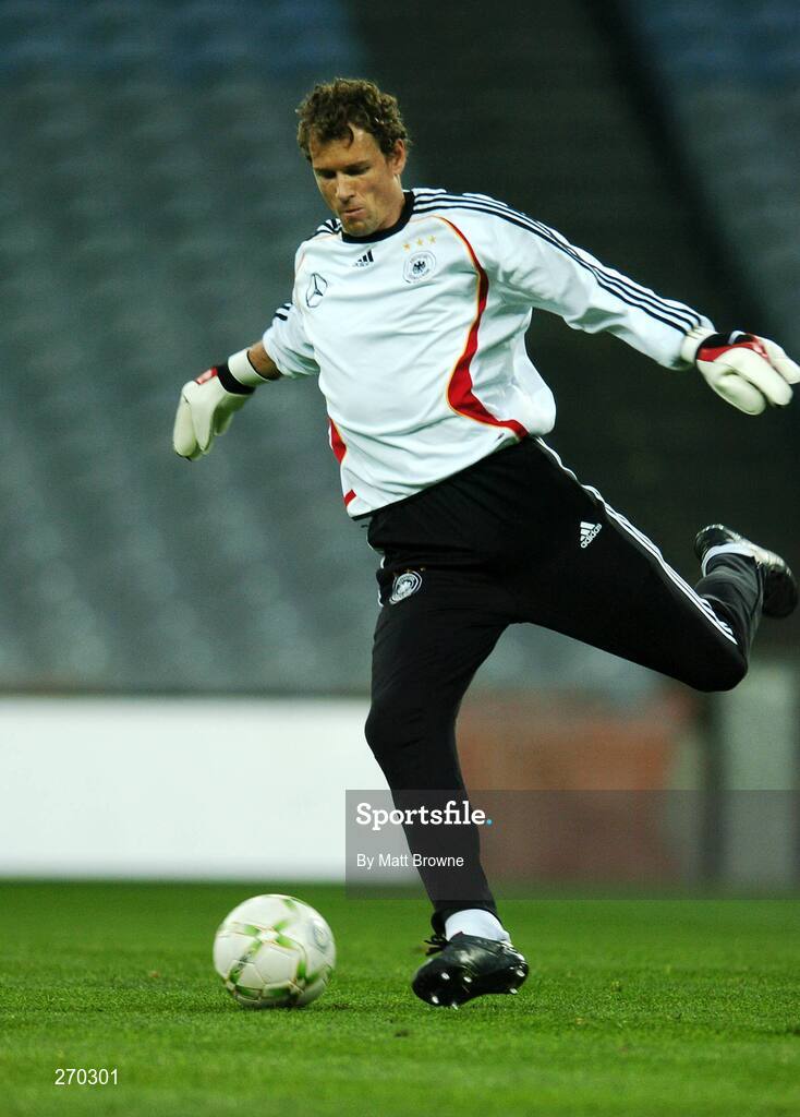 12 October 2007; Germany's Jens Lehmann during squad training. Croke Park, Dublin. Picture credit; Matt Browne / SPORTSFILE