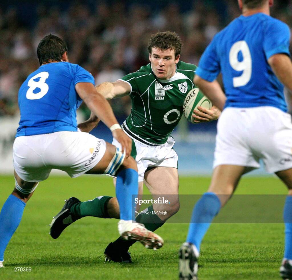 24 August 2007; Gordon D'Arcy, Ireland. Rugby World Cup Warm-Up Game, Ireland v Italy, Ravenhill Park, Belfast, Co. Antrim. Picture credit: Oliver McVeigh / SPORTSFILE