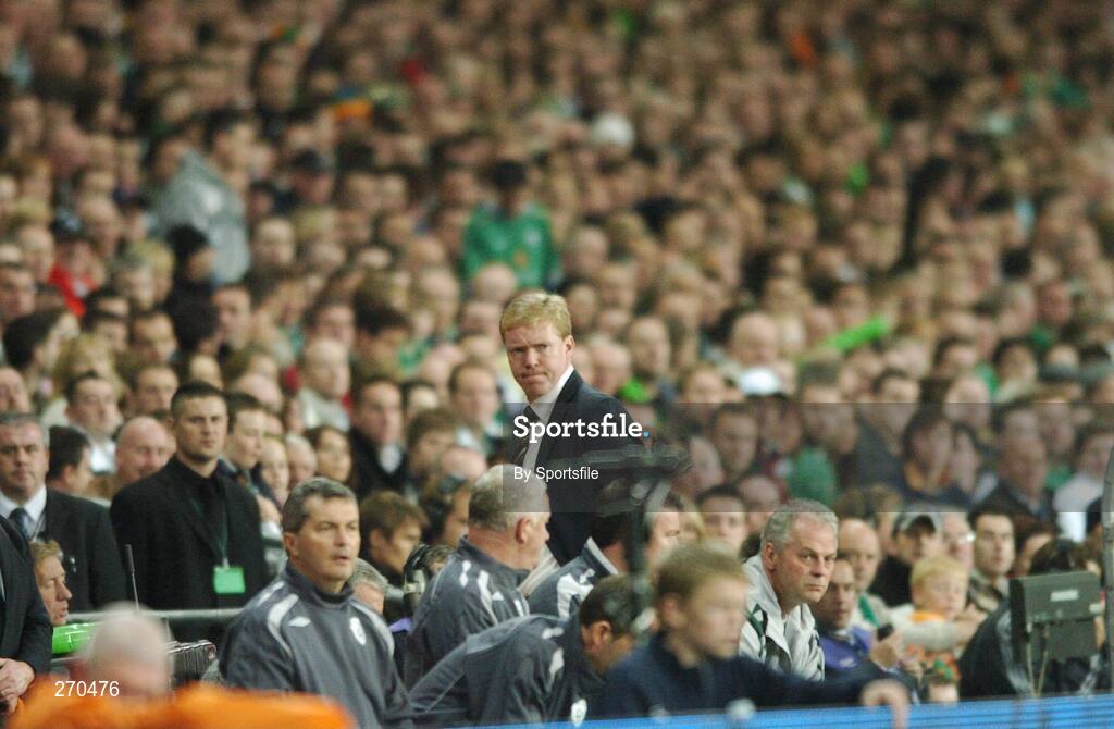 13 October 2007; Republic of Ireland manager Steven Staunton during the game. 2008 European Championship Qualifier, Republic of Ireland v Germany, Croke Park, Dublin. Picture credit; Paul Mohan / SPORTSFILE