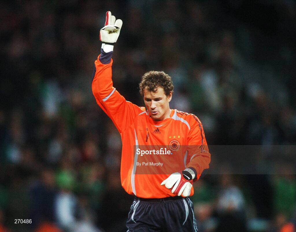 13 October 2007; Jens Lehmann, Germany, celebrates at the final whistle. 2008 European Championship Qualifier, Republic of Ireland v Germany, Croke Park, Dublin. Picture credit; Pat Murphy / SPORTSFILE