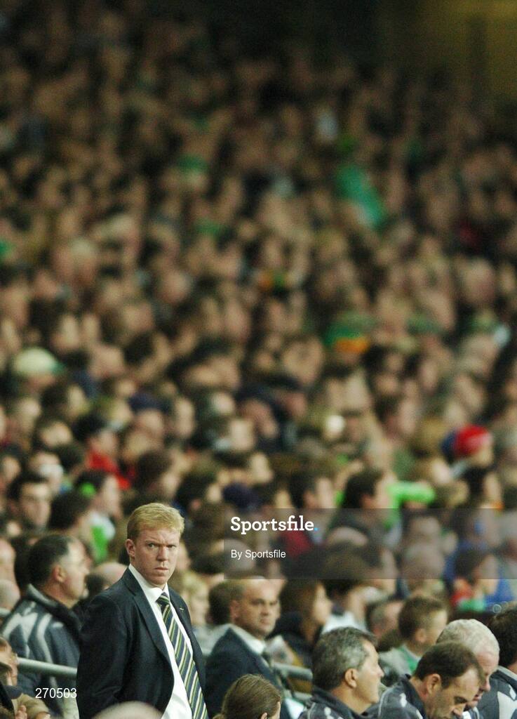 13 October 2007; Republic of Ireland manager Stephen Staunton during the game. 2008 European Championship Qualifier, Republic of Ireland v Germany, Croke Park, Dublin. Picture credit; Paul Mohan / SPORTSFILE
