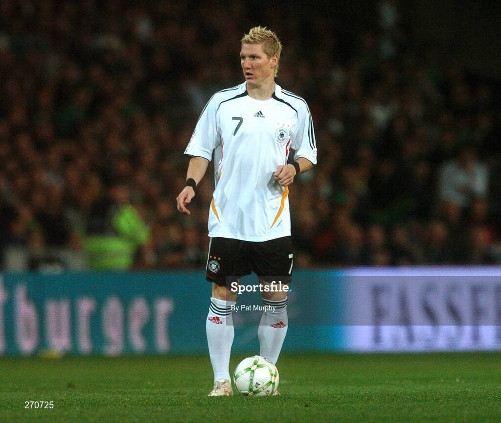 13 October 2007; Bastien Schweinsteiger, Germany. 2008 European Championship Qualifier, Republic of Ireland v Germany, Croke Park, Dublin. Picture credit; Pat Murphy / SPORTSFILE