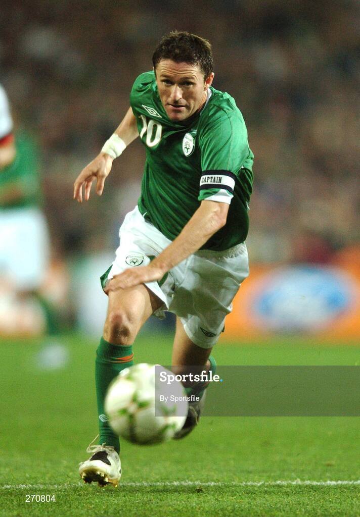13 October 2007; Robbie Keane, Republic of Ireland. 2008 European Championship Qualifier, Republic of Ireland v Germany, Croke Park, Dublin. Picture credit; Paul Mohan / SPORTSFILE