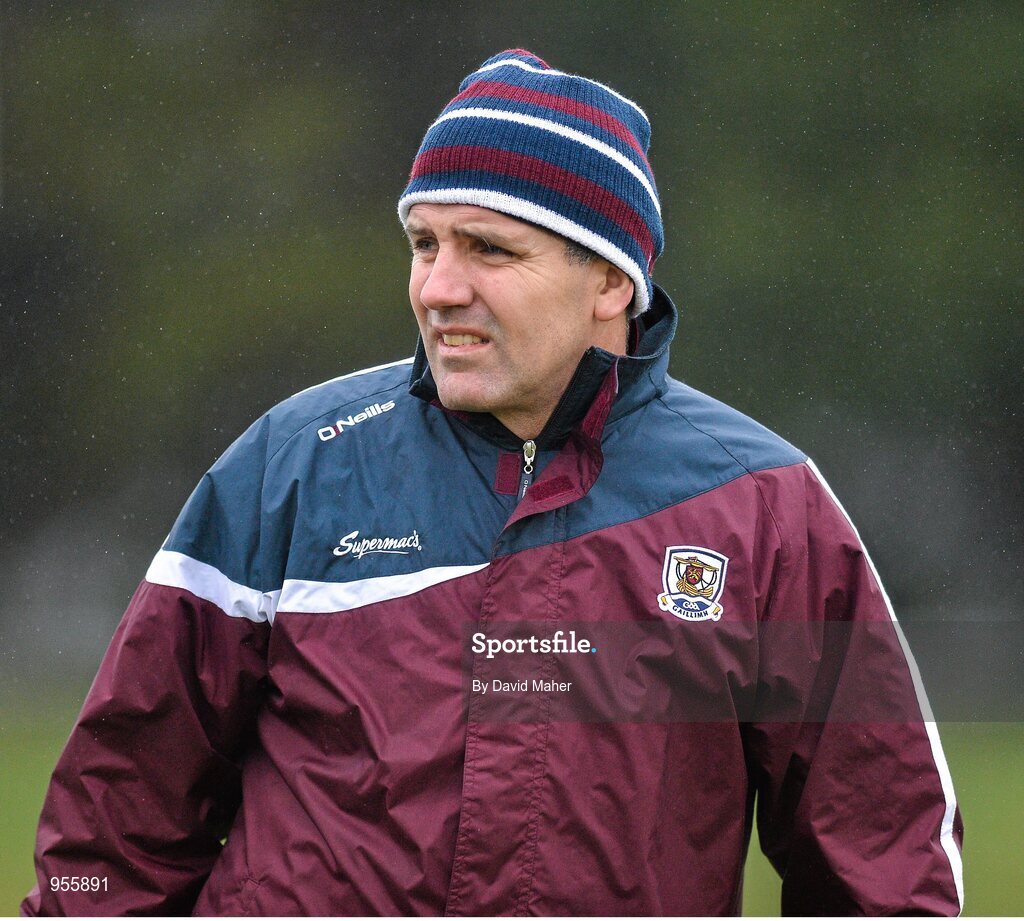 25 January 2015; Galway manager Kevin Walsh. FBD Connacht League Final, Roscommon v Galway, Kiltoom, Co. Roscommon. Picture credit: David Maher / SPORTSFILE