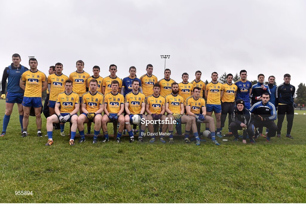 25 January 2015; The Roscommon squad. FBD Connacht League Final, Roscommon v Galway, Kiltoom, Co. Roscommon. Picture credit: David Maher / SPORTSFILE