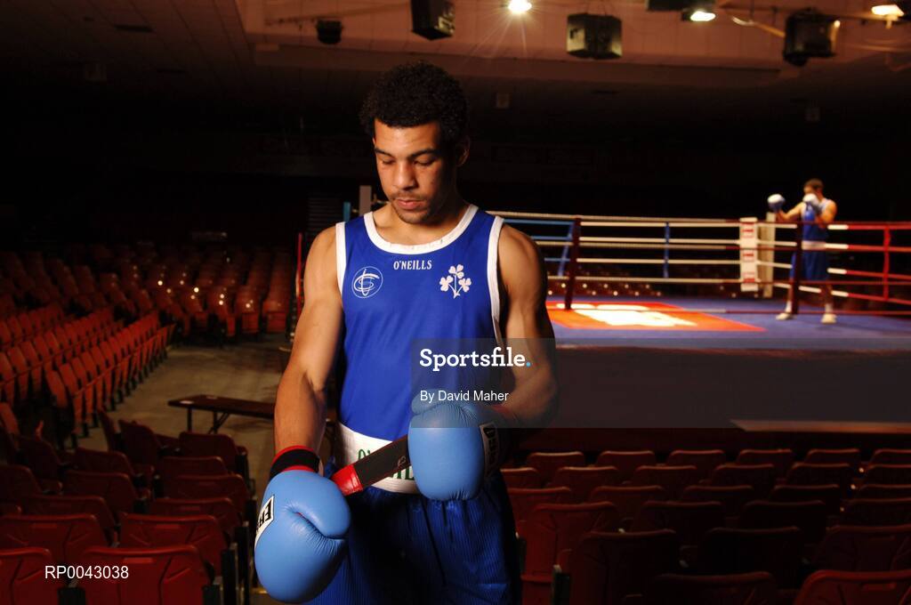 15 October 2007; Darrren Sutherland, Dublin, at AIBA World Boxing Championships Chicago 2007 Press Conference. The 2007 AIBA World Boxing Championships will be held in Chicago at the University of Illinois - Chicago Pavilion, from the 23rd October to the 3rd November 2007. The National Stadium, Dublin. Picture credit: David Maher / SPORTSFILE