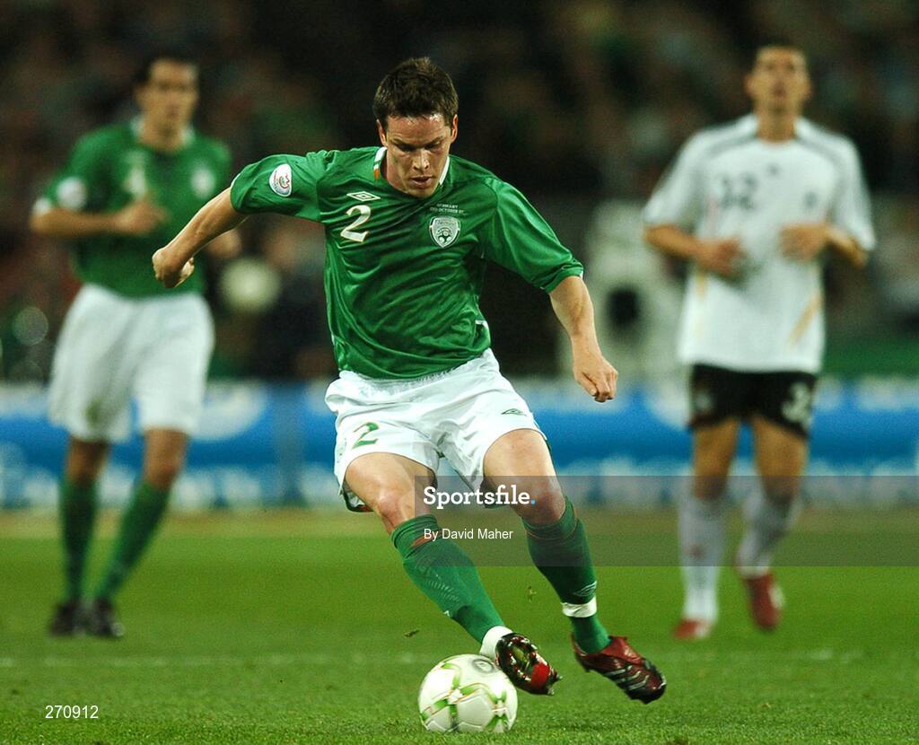 13 October 2007; Steve Finnan, Republic of Ireland. 2008 European Championship Qualifier, Republic of Ireland v Germany, Croke Park, Dublin. Picture credit; David Maher / SPORTSFILE