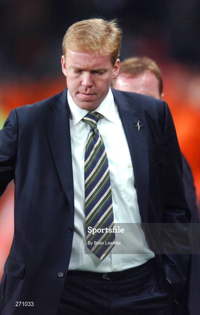 17 October 2007; Republic of Ireland manager Steve Staunton after the final whistle. 2008 European Championship Qualifier, Republic of Ireland v Cyprus, Croke Park, Dublin. Picture credit; Brian Lawless / SPORTSFILE