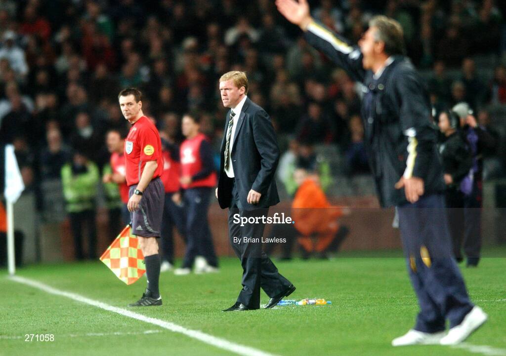17 October 2007; Republic of Ireland manager Steve Staunton during the game. 2008 European Championship Qualifier, Republic of Ireland v Cyprus, Croke Park, Dublin. Picture credit; Brian Lawless / SPORTSFILE