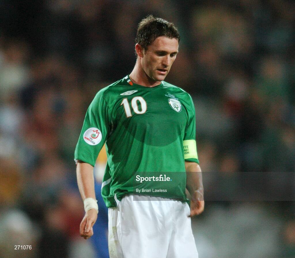 17 October 2007; Robbie Keane, Republic of Ireland, after a missed chance. 2008 European Championship Qualifier, Republic of Ireland v Cyprus, Croke Park, Dublin. Picture credit; Brian Lawless / SPORTSFILE