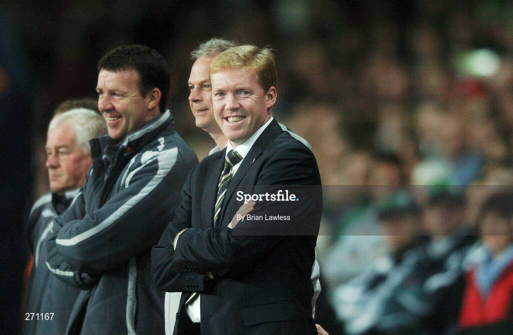 17 October 2007; Republic of Ireland manager Steve Staunton before the match. 2008 European Championship Qualifier, Republic of Ireland v Cyprus, Croke Park, Dublin. Picture credit; Brian Lawless / SPORTSFILE