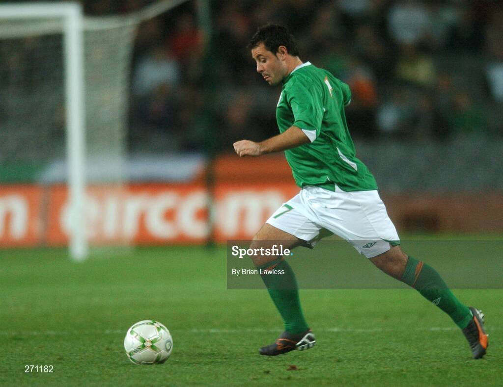17 October 2007; Republic of Ireland's Andy Reid. 2008 European Championship Qualifier, Republic of Ireland v Cyprus, Croke Park, Dublin. Picture credit; Brian Lawless / SPORTSFILE