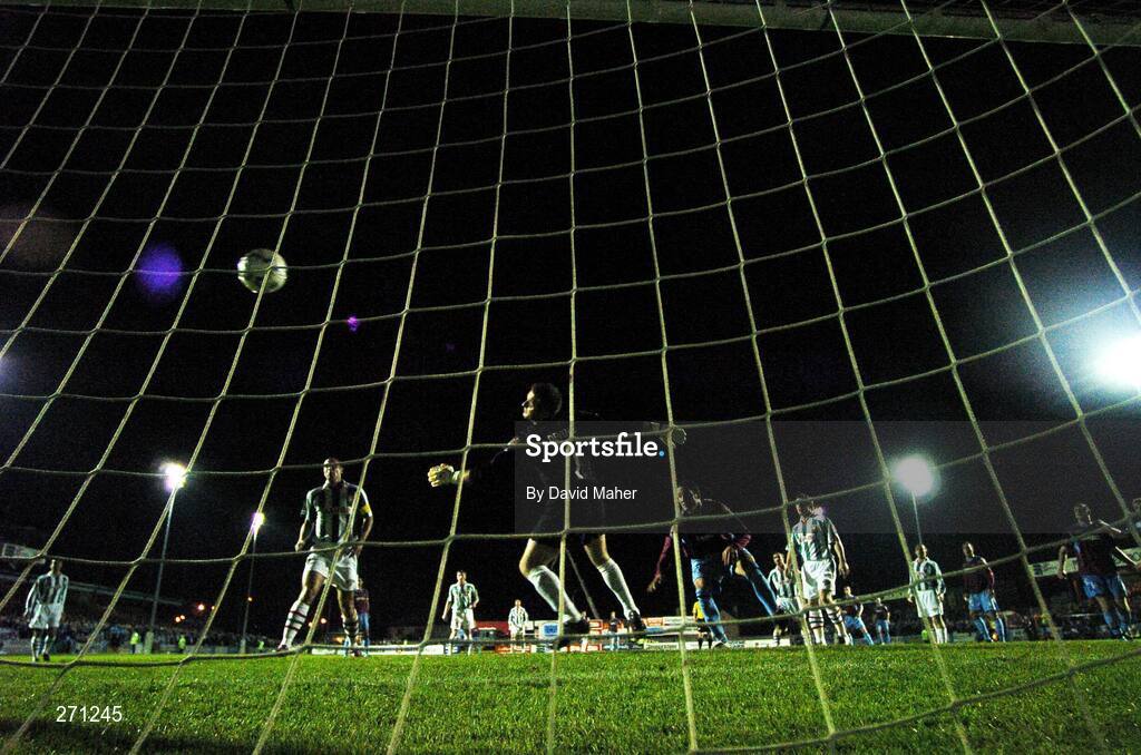 19 October 2007; Eamon Zayed, Drogheda United, beats Cork City goalkeeper Michael Devine to score his side's first goal. eircom League of Ireland Premier Division, Drogheda United v Cork City, United Park, Drogheda. Picture credit; David Maher / SPORTSFILE