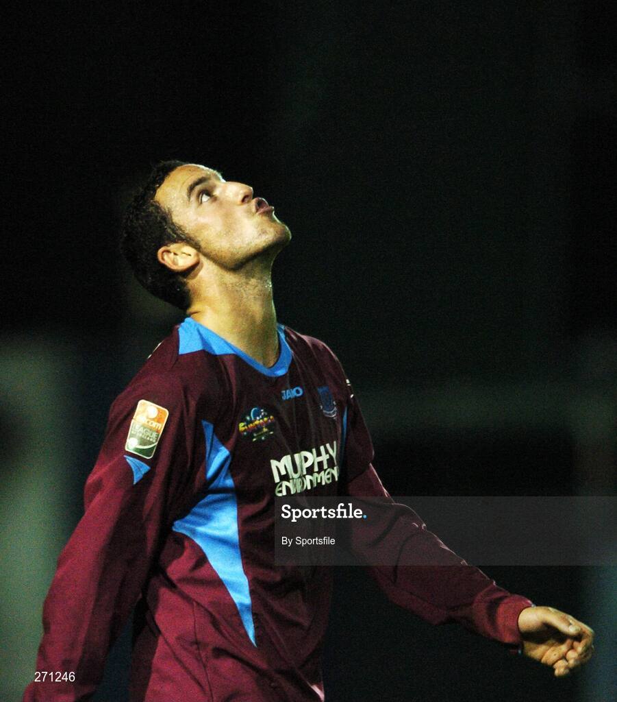 19 October 2007; Drogheda United's Eamon Zayed celebrate after scoring his side's first goal. eircom League of Ireland Premier Division, Drogheda United v Cork City, United Park, Drogheda. Picture credit; Paul Mohan / SPORTSFILE