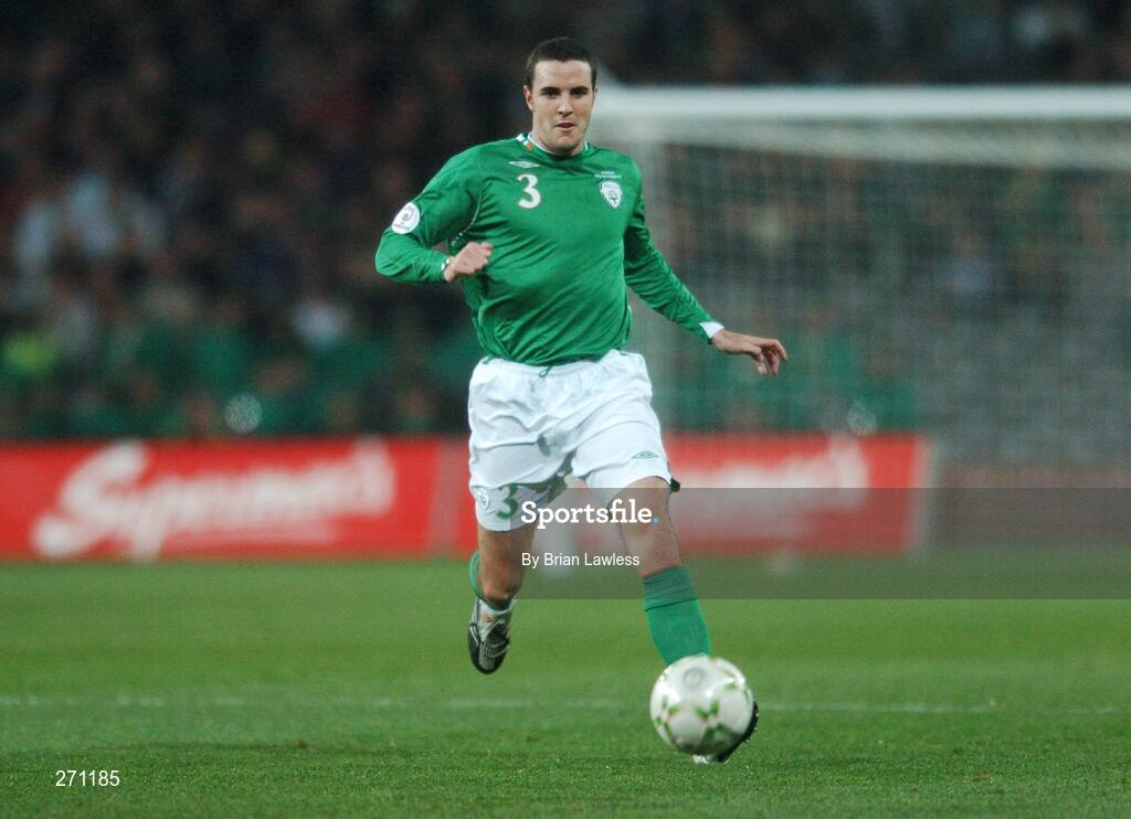 17 October 2007; Republic of Ireland's John O'Shea. 2008 European Championship Qualifier, Republic of Ireland v Cyprus, Croke Park, Dublin. Picture credit; Brian Lawless / SPORTSFILE