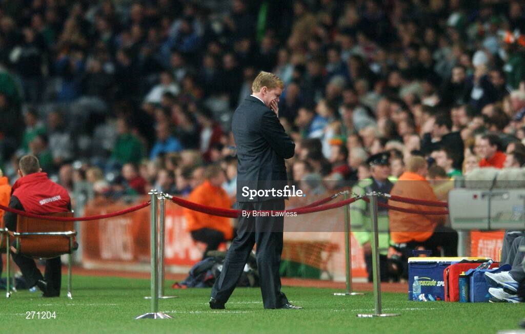 17 October 2007; Republic of Ireland manager Steve Staunton. 2008 European Championship Qualifier, Republic of Ireland v Cyprus, Croke Park, Dublin. Picture credit; Brian Lawless / SPORTSFILE