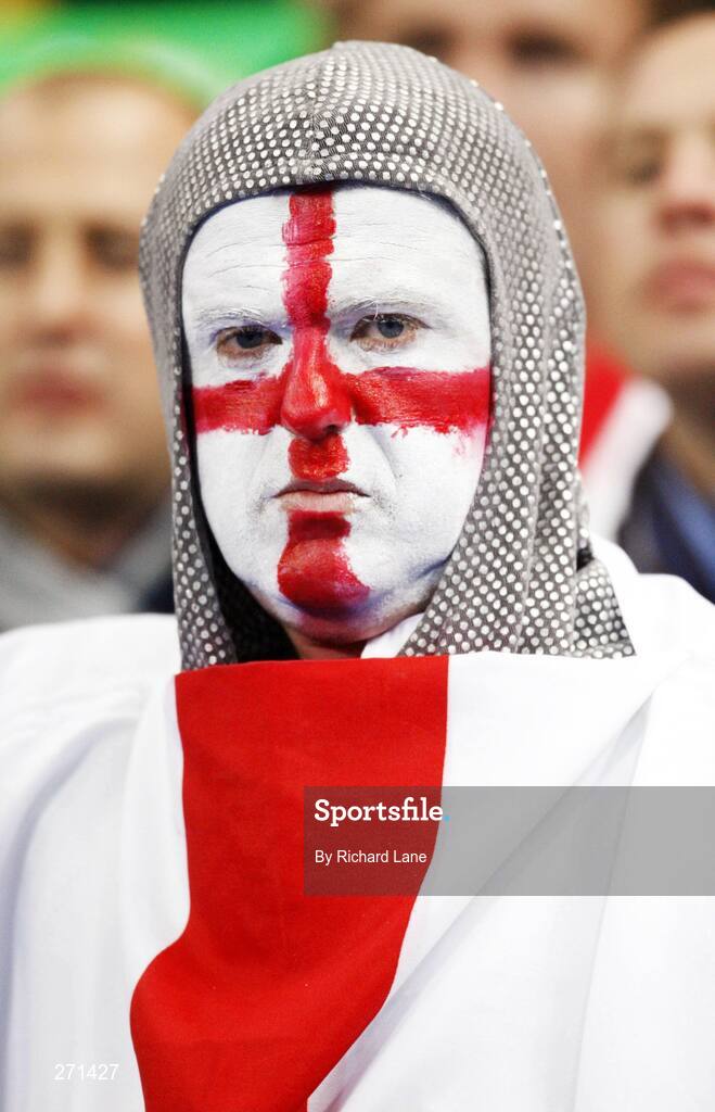 20 October 2007; A dejected England fan after the game. Rugby World Cup Final, South Africa v England,Stade de France, Paris. Picture credit; Richard Lane / SPORTSFILE